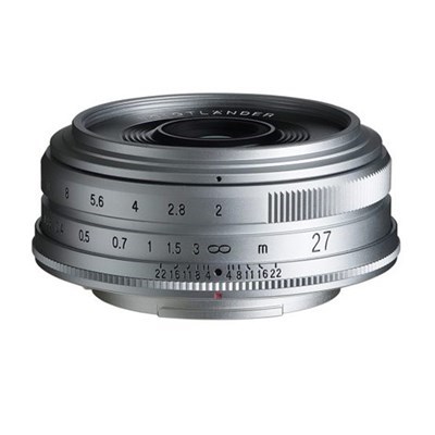 Voigtlander 27mm f2 ULTRON Lens: Fujifilm X Silver