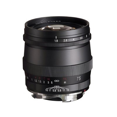 Voigtlander 75mm f/1.9 ULTRON MC Lens Black: Leica M