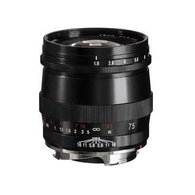 Voigtlander 75mm f/1.9 ULTRON SC Lens Black: Leica M