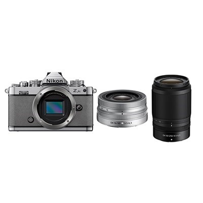 Nikon Z fc Body Natural Grey + 16-50mm f/3.5-6.3 VR Silver + 50-250mmf/4.5-6.3 VR Black Kit