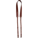 Artisan & Artist ACAM-284 Three length Adjustable Italian Leather Strap - Brown