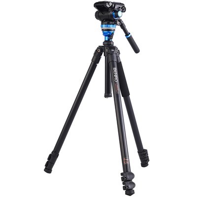 [A3573FS6PRO] Benro A3573FS6PRO Aluminium 3-Sect Video Tripod + S6PRO Video Head