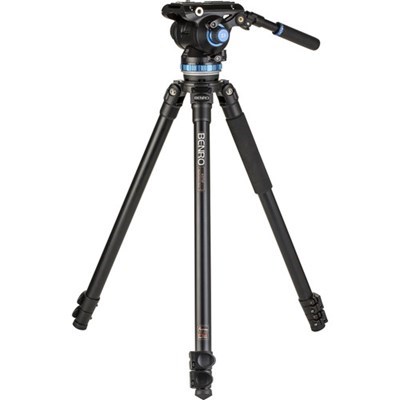 [A373FBS8PRO] Benro A373FBS8PRO Aluminium 3-Sect Video Tripod + S8PRO Video Head