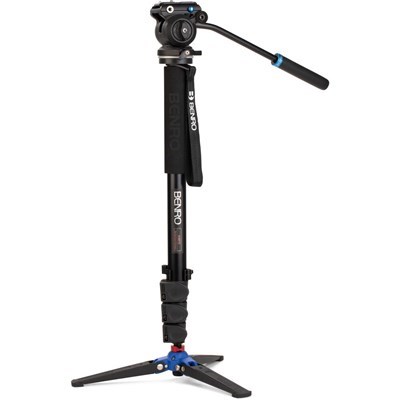 [A38FDS2PRO] Benro A38FDS2PRO Aluminium 4-Sect Video Monopod + S2PRO Video Head