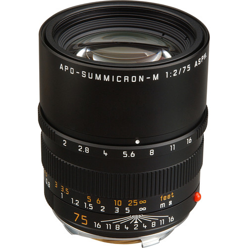 [SHLM11637-0] Leica 75mm f/2 APO-Summicron M ASPH Black - Grade 10