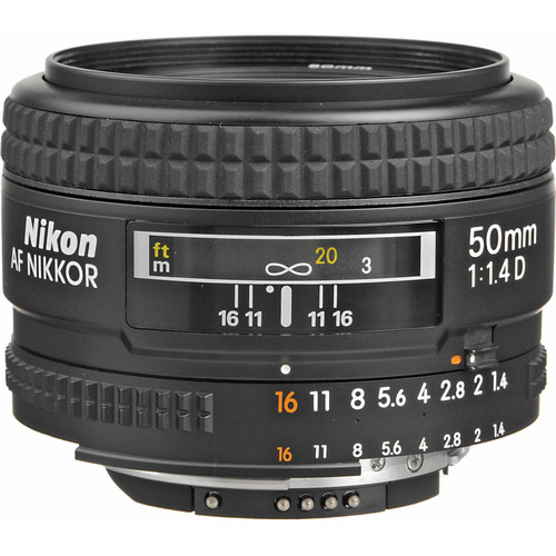 [SHJAA011DB-9] Nikon Nikkor AF 50mm f/1.4 D Lens - Grade 9