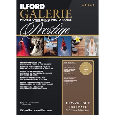 [2003177] Ilford A4 Galerie Heavy Weight Duo Matt 310gsm (50 Sheets)