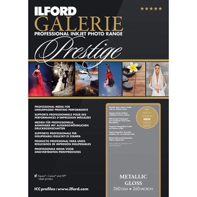 [2004026] Ilford A2 Galerie Metallic Gloss 260gsm (25 Sheets)