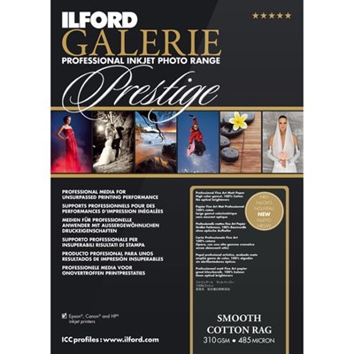 [2004038] Ilford A4 Galerie Smooth Cotton Rag 310gsm (25 Sheets)