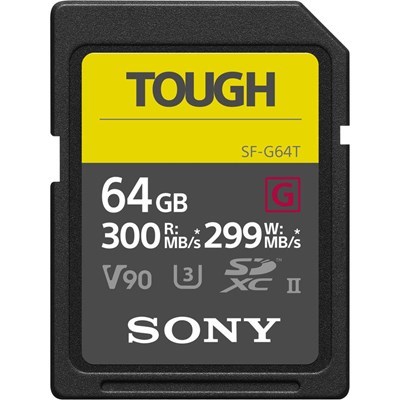 [SFG64T] Sony 64GB SF-G Tough Series SDXC Card UHS-II 300MB/s V90