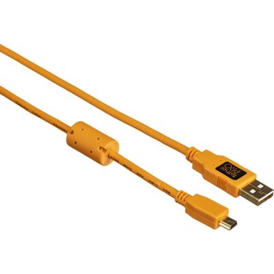 [31.CU5451] Tether Tools TetherPro 4.6m (15') USB 2.0 to Mini-B 5-Pin Cable Orange