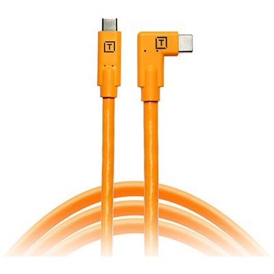 [31.CUC15RT-ORG] Tether Tools TetherPro 4.6m (15') Right Angle USB-C to USB-C Cable - Orange