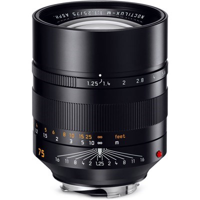 [LM11676] Leica 75mm f/1.25 Noctilux-M ASPH Lens