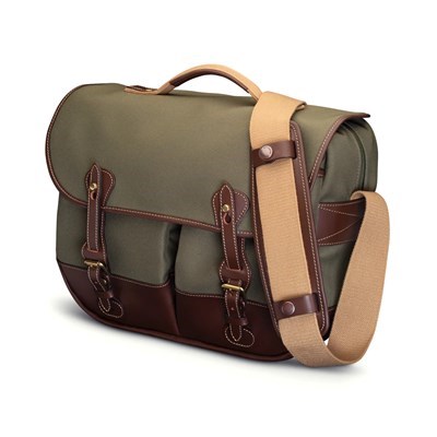 [506748-54] Billingham Eventer II Camera/Laptop Bag - Sage Fibrenyte & Chocolate Leather